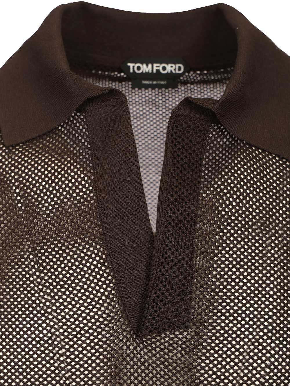 Tom Ford Knitted Polo shirt - Marrone | 1cc1abfa67337312b487504927504373e48faa4a