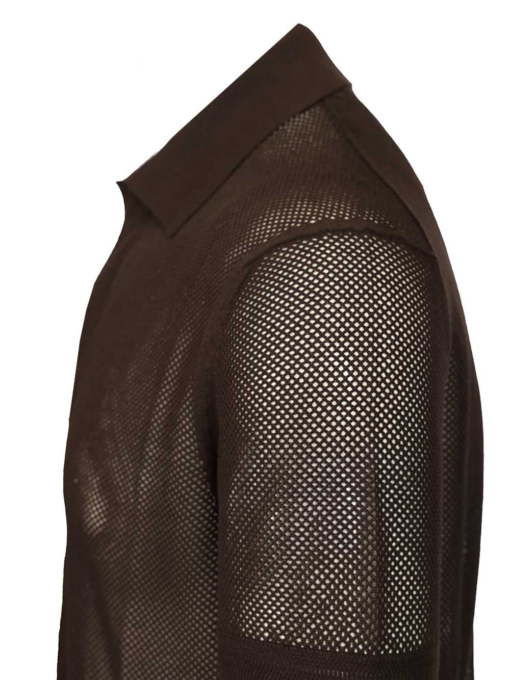 Tom Ford Knitted Polo shirt - Marrone | b0fe1c1e7fe30b3f972a3e74db60524048de5619