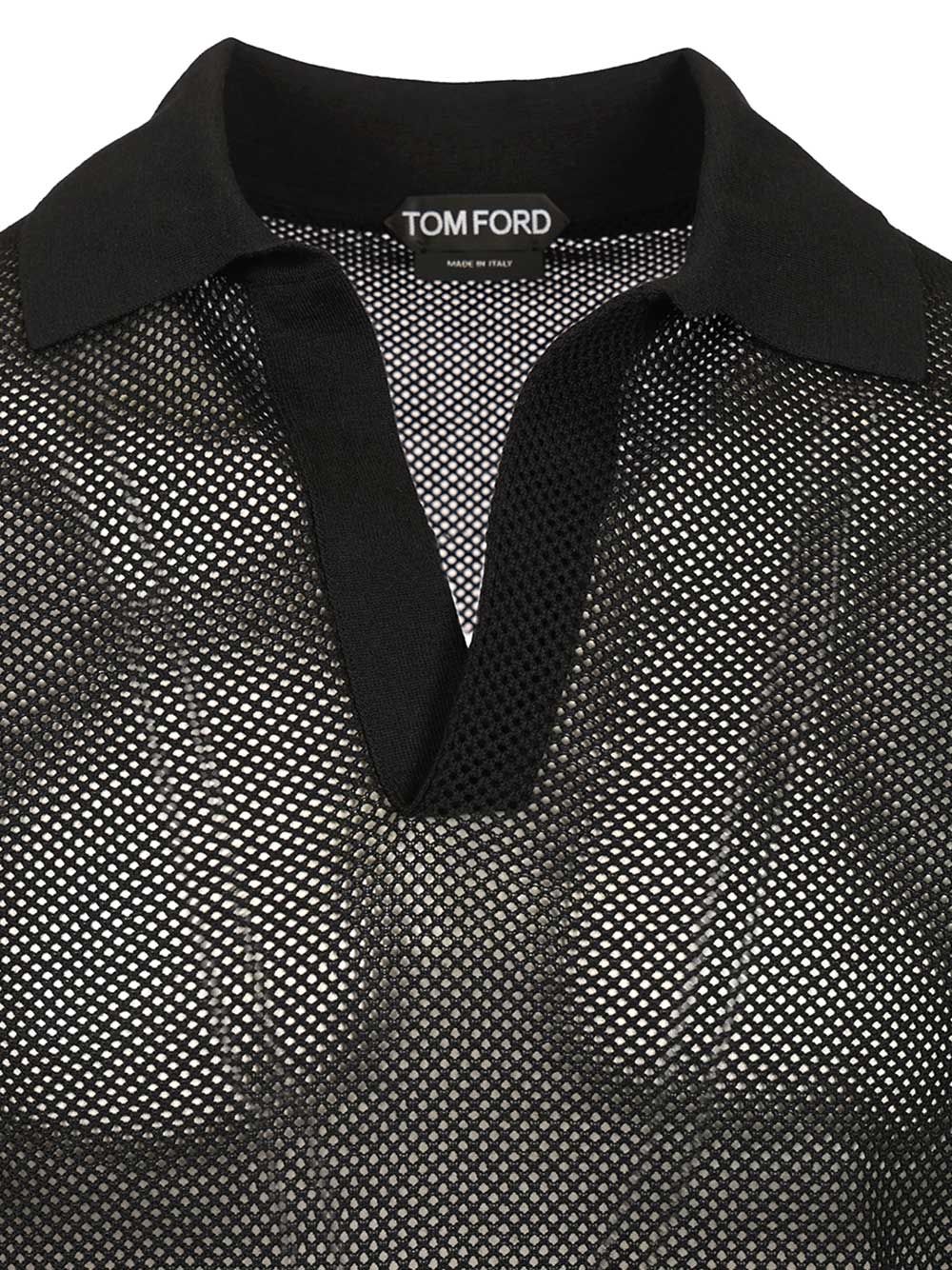Tom Ford Knitted Polo shirt - Nero | c8767b254ca88d7f95bf72463f01cf2e383c74bb