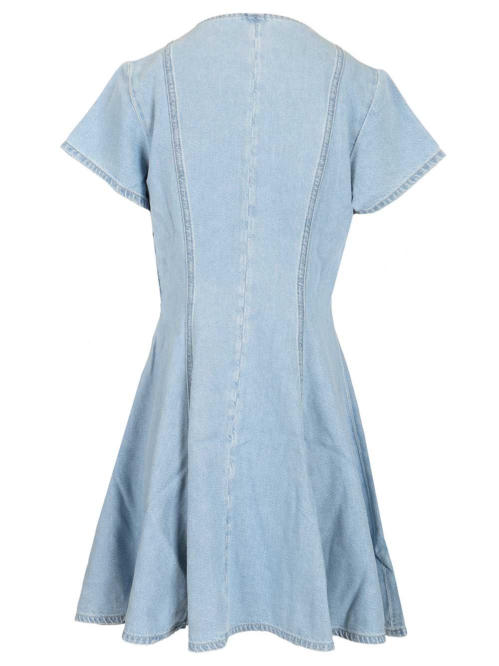 7 For All Mankind Flared Dress Abiti - Light blue | 112f4e997b0f6881b6fc651d6f3916f89c96b19a