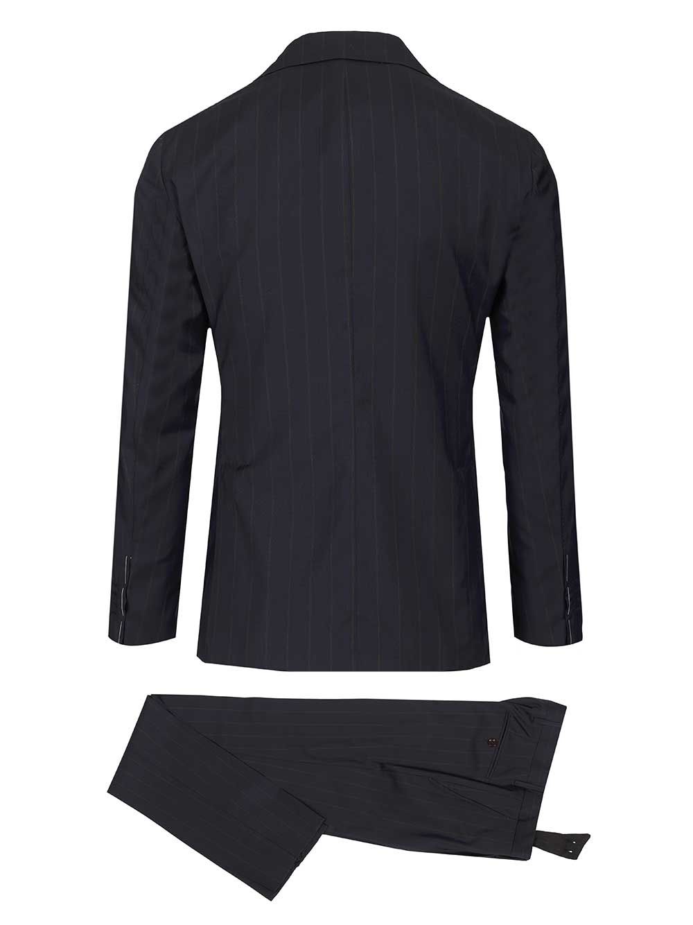 Al Duca D'Aosta Double-Breasted Pinstriped Suit Abiti - Blu | f6990b5866e5b08c59084ee9849e7b0ca8150b66