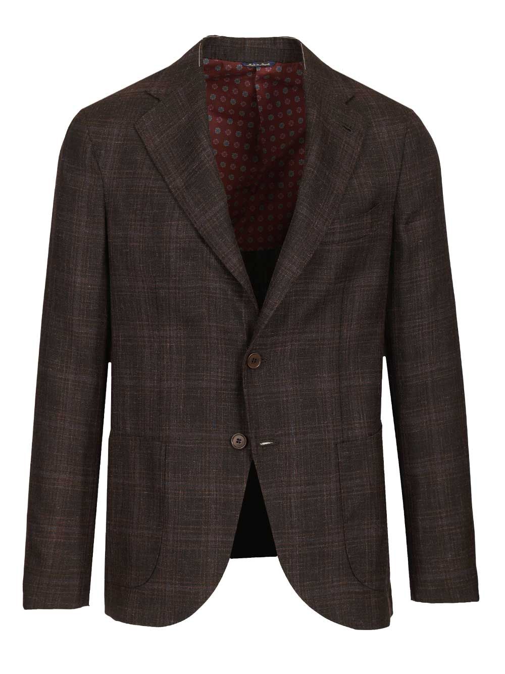Al Duca D'Aosta Single-Breasted Check Blazer Giacche - Marrone | d1933b0b284c6a2764fd876b5afb0db5a8aefa48