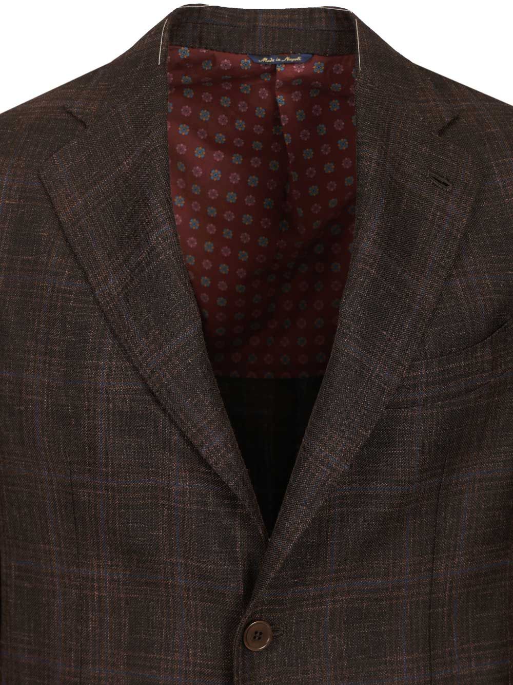 Al Duca D'Aosta Single-Breasted Check Blazer Giacche - Marrone | e94218e783e0e396e7987fda1cfb19d3e085faff