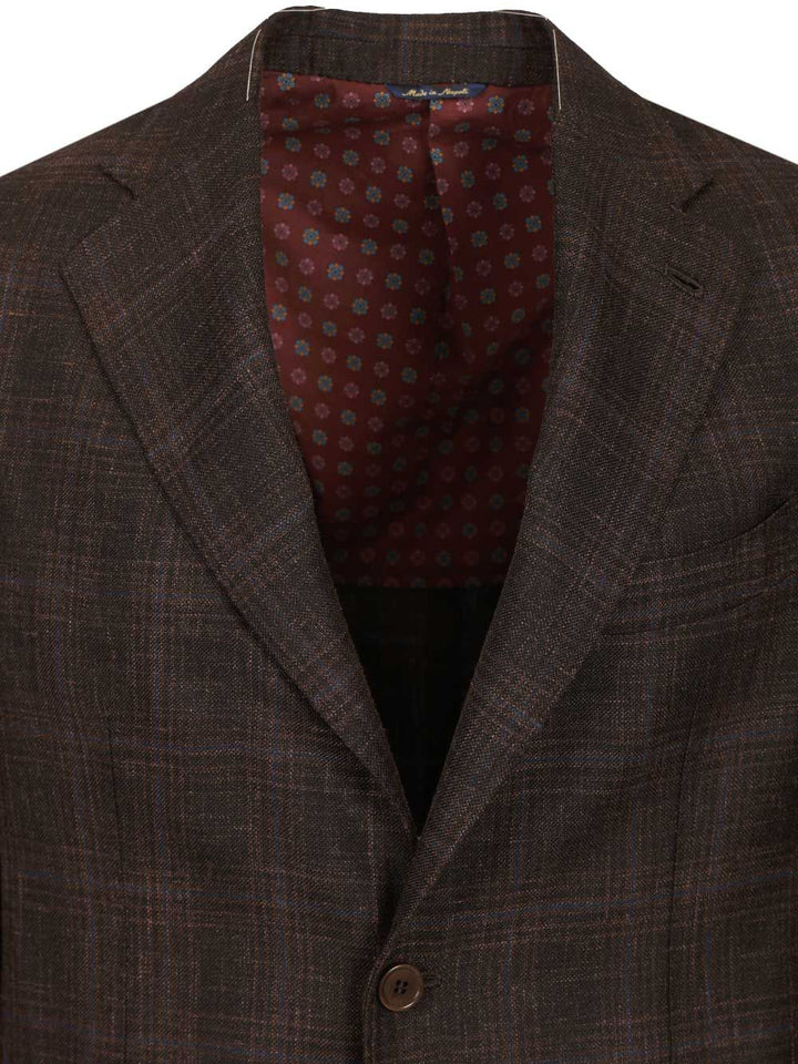 Al Duca D'Aosta Single-Breasted Check Blazer Giacche - Marrone | e94218e783e0e396e7987fda1cfb19d3e085faff