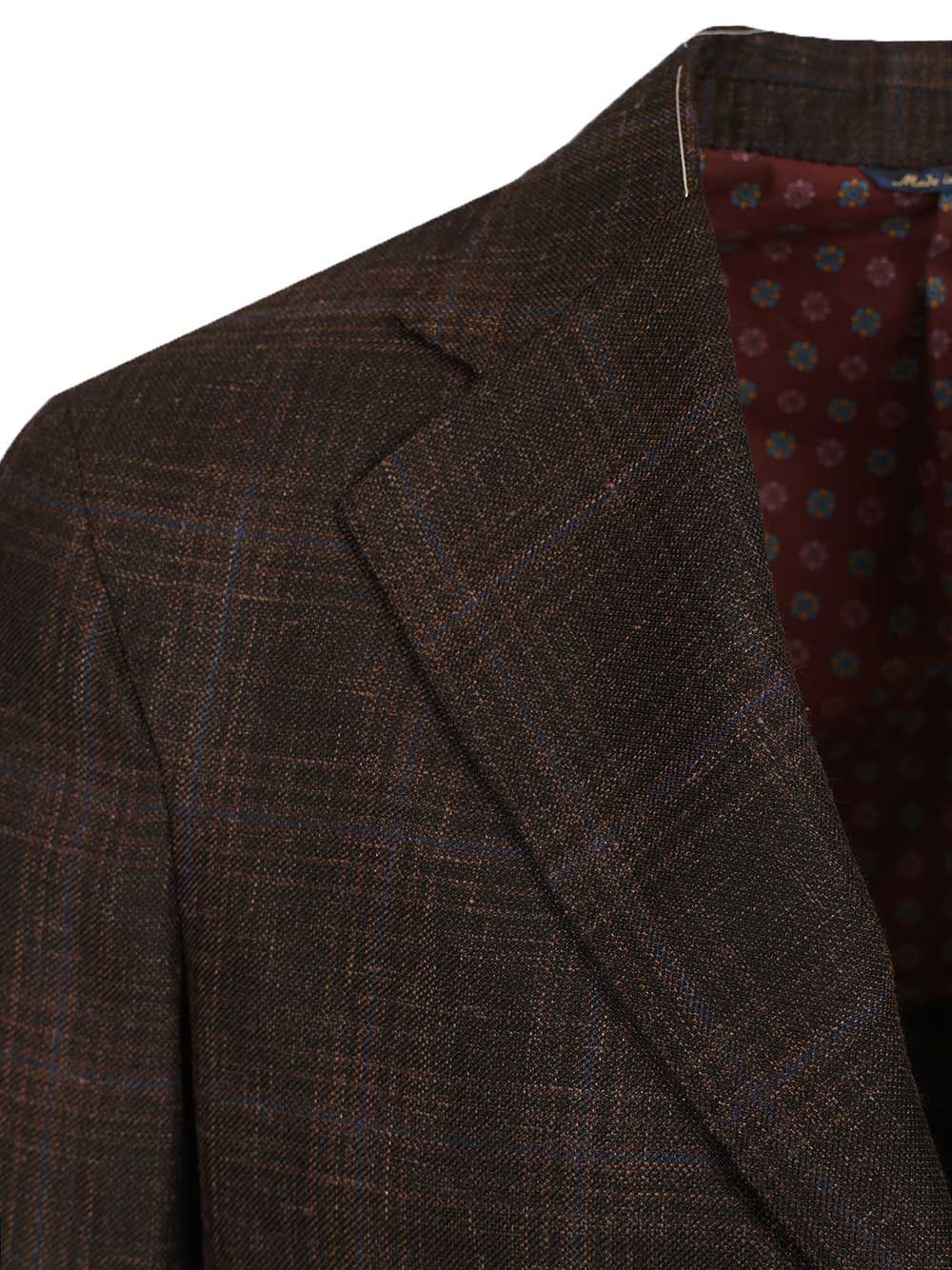 Al Duca D'Aosta Single-Breasted Check Blazer Giacche - Marrone | 73fb4a232f7d0251bd0b58bb757f42aea163633e