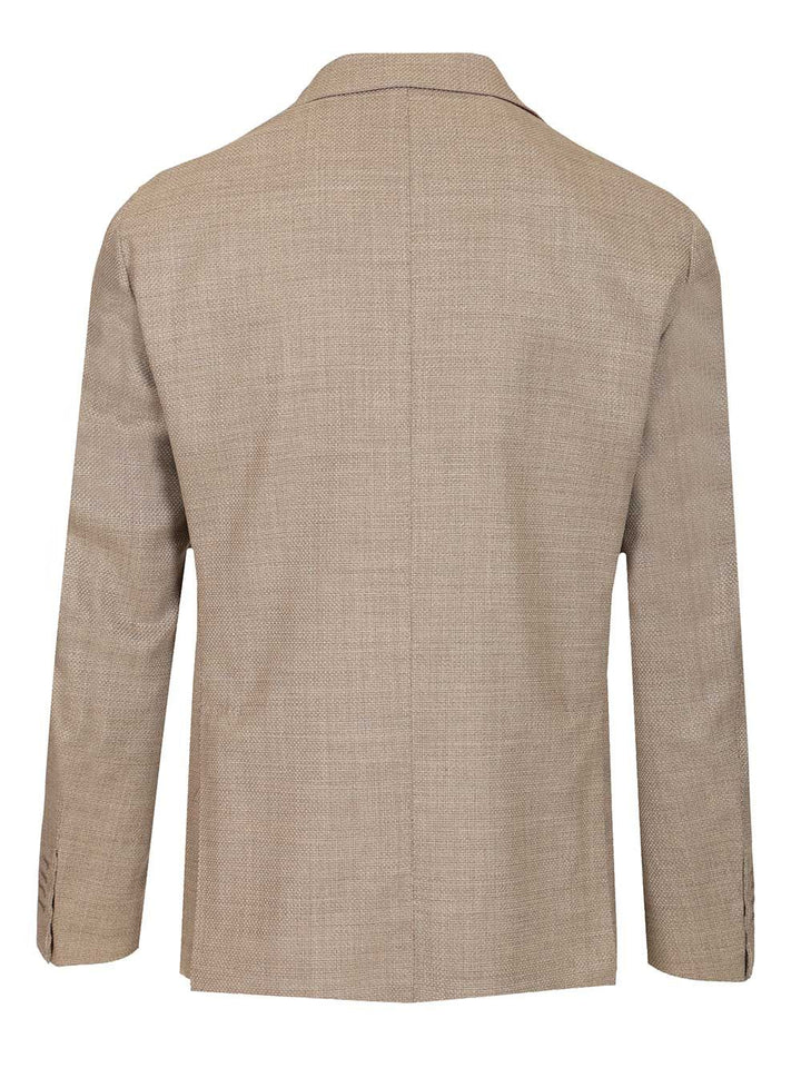 Al Duca D'Aosta Single-Breasted Blazer Giacche - Beige | 732b808656ccd18dd1026b8ad815d5c26310be44