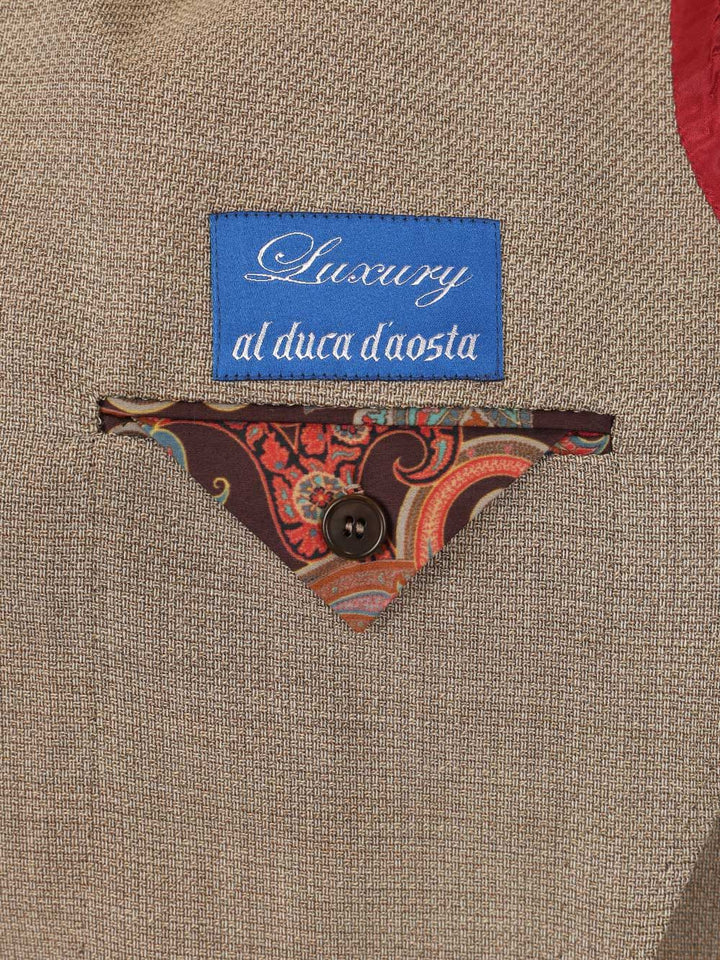Al Duca D'Aosta Single-Breasted Blazer Giacche - Beige | 4d9598e288be7bde6ae1577459eba969861f891f