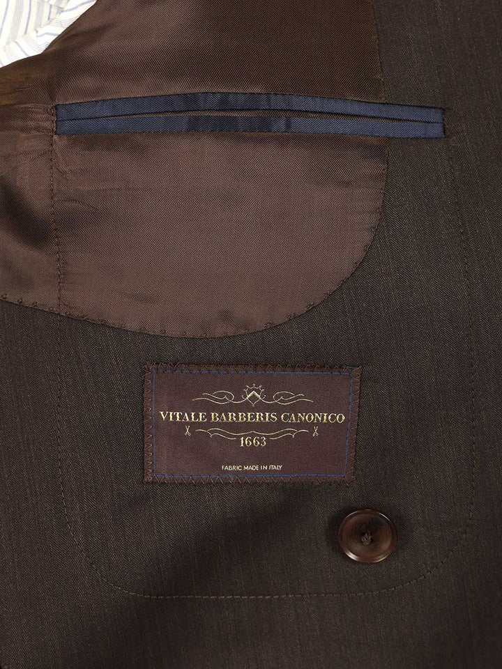 Al Duca D'Aosta Double-Breasted Herringbone Suit Abiti - Marrone | c83201e30f9af2562111f45748eaf396327b5428