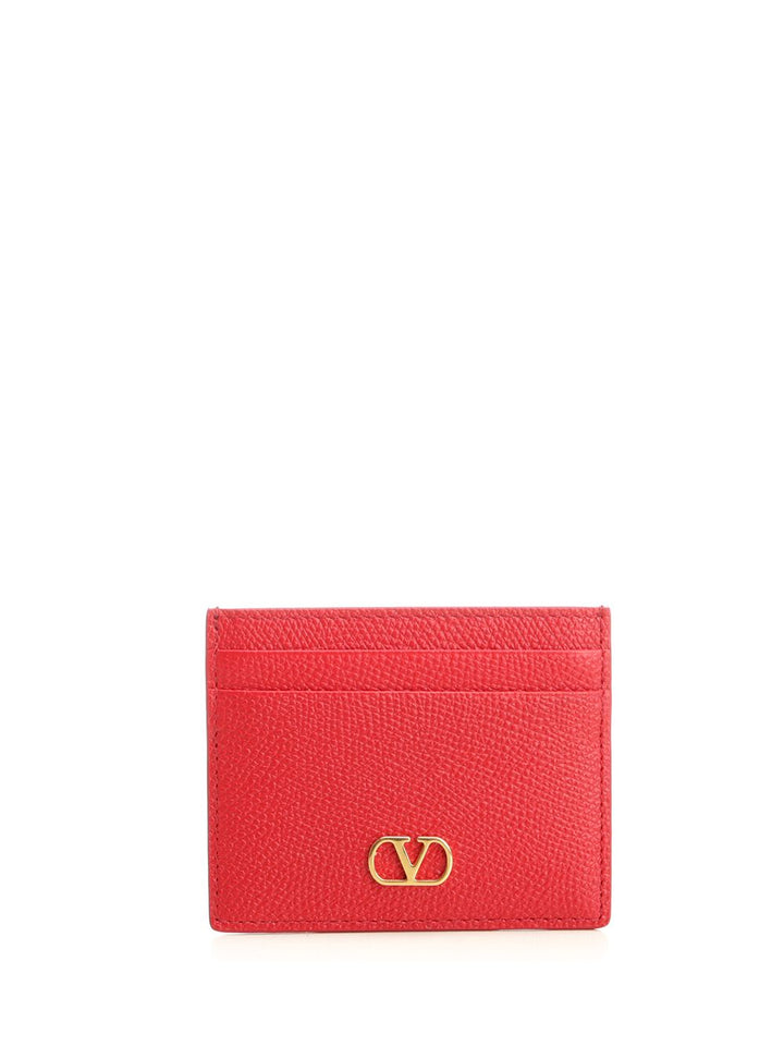 Valentino Garavani Vlogo Signature Card Holder Small leather goods - Rosso | 77994912d5545b0f6f75601e199ff51bb7621855