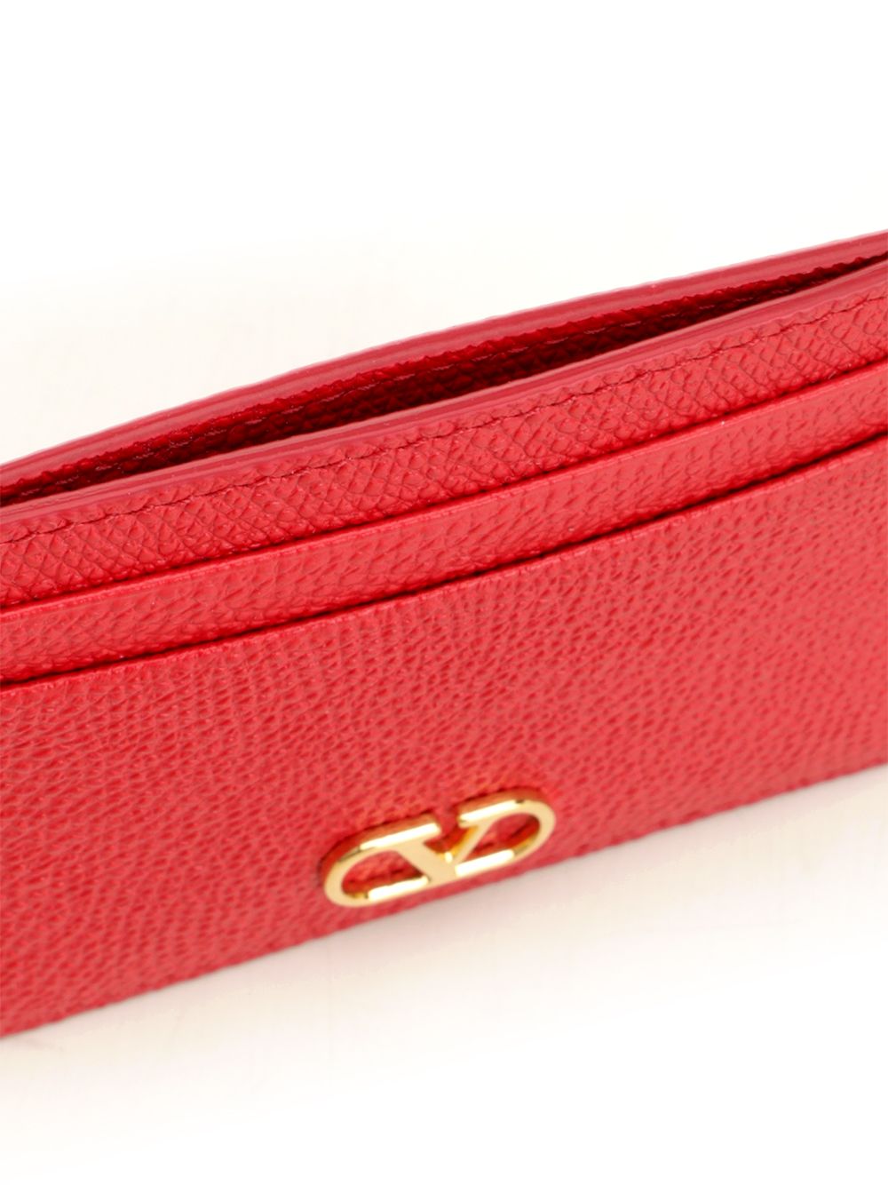 Valentino Garavani Vlogo Signature Card Holder Small leather goods - Rosso | 08ff135fc77f5537beaa3c4e04a8c3580c06e790