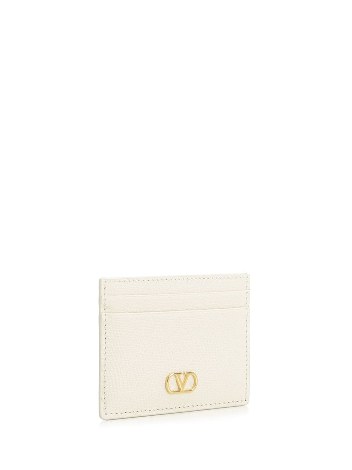 Valentino Garavani Vlogo Signature Card Holder Small leather goods - Bianco | 65459dc53c9ba2d628e58ad3d1341fa472339cb7