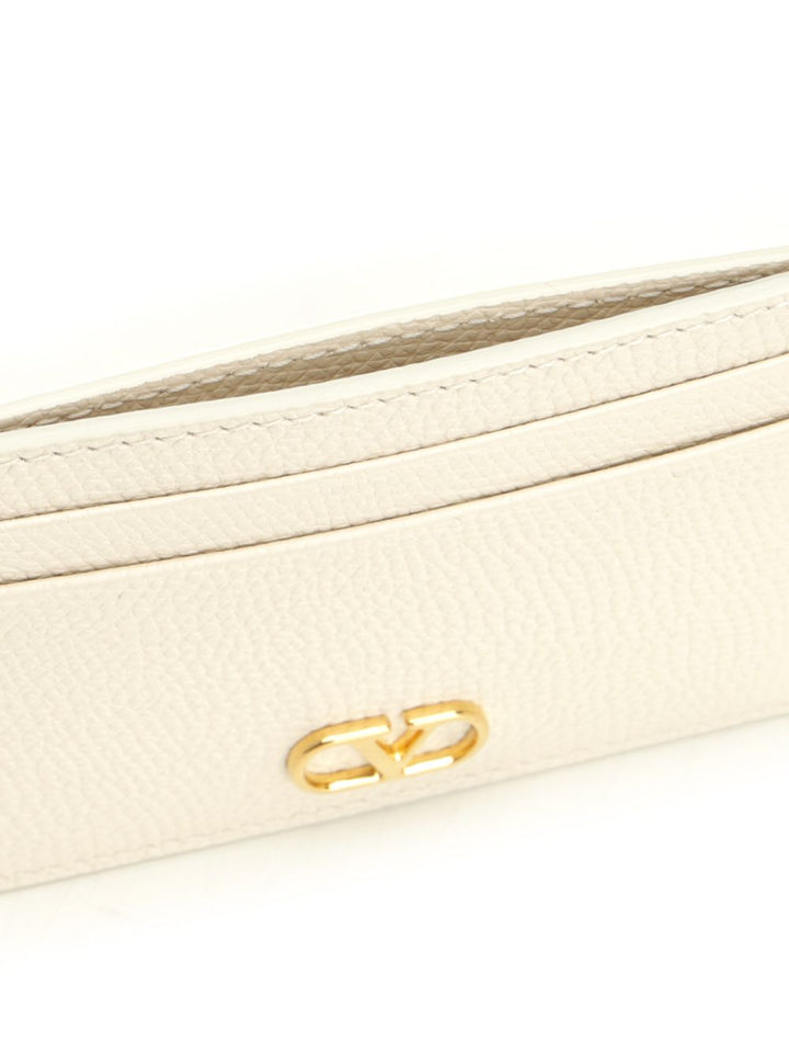 Valentino Garavani Vlogo Signature Card Holder Small leather goods - Bianco | 9408f958cea06d295e37a1c28ae00d14341711a1