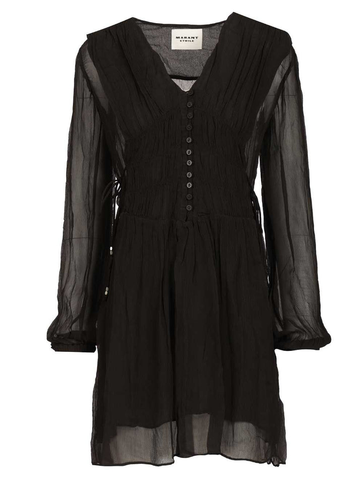 Marant Etoile Loriena Dress Abiti - Nero | a2ee5e9a4d9193e91e9ca56334cc5f5621eb9bf5