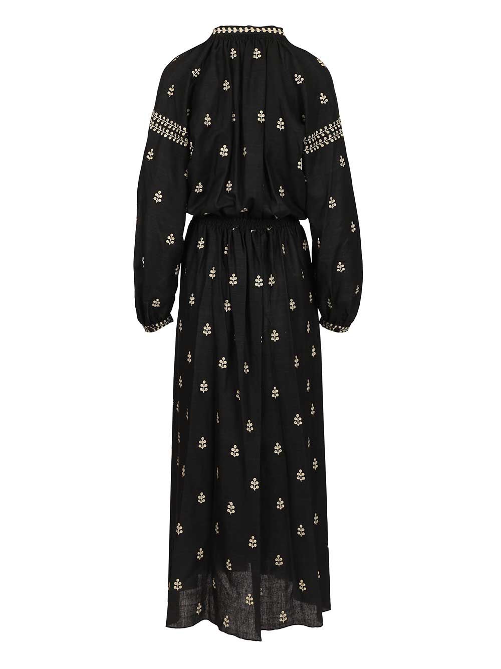 Isabel Marant Tussar Silk Dress Abiti - Nero | 6930a34d9e9be6433e24a897d011f385262ed468