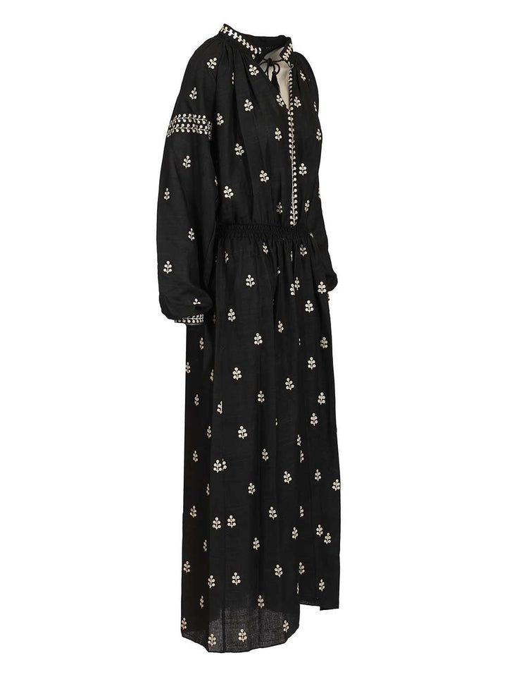 Isabel Marant Tussar Silk Dress Abiti - Nero | f4f64d8c27966d8b996e5cb119c883b163e3e932