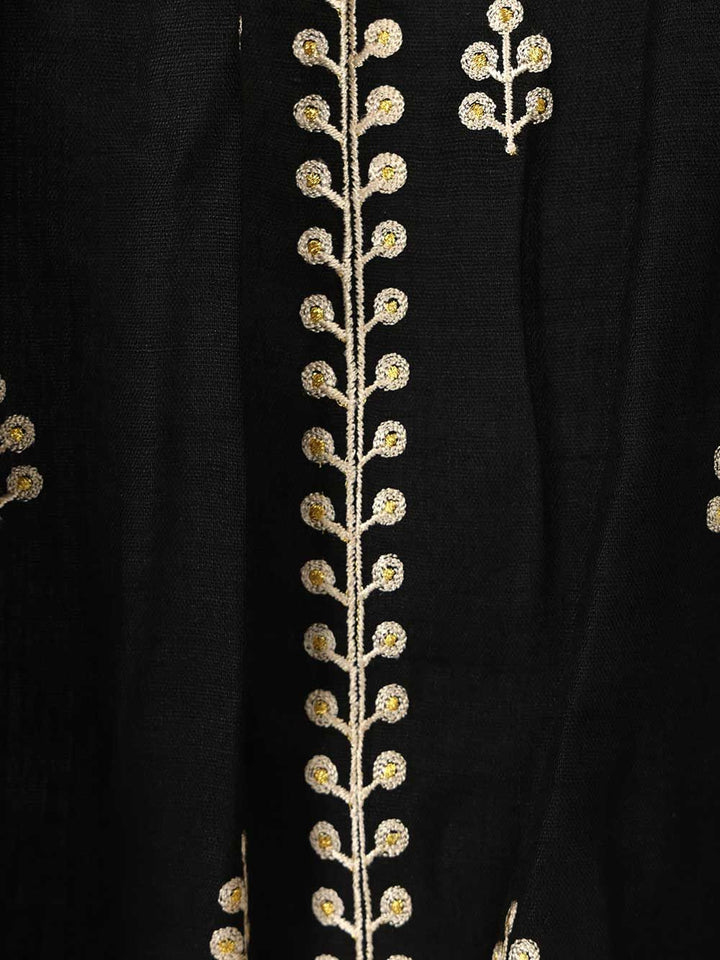 Isabel Marant Rodis Blouse In Embroidered Tussar Silk Shirts - Nero | 9abe2f44173badc6327a83f29882cc2a83171630