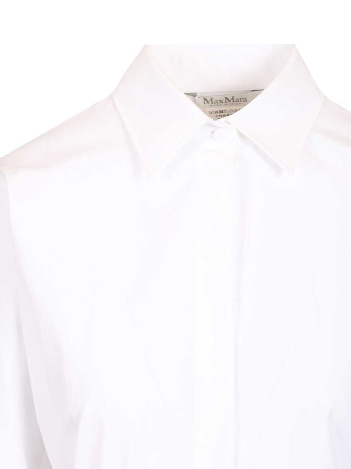 Max Mara Cotton Poplin Shirt Shirts - Bianco | b388b64be10e1df93afa20f735fe69bb1c4151b2