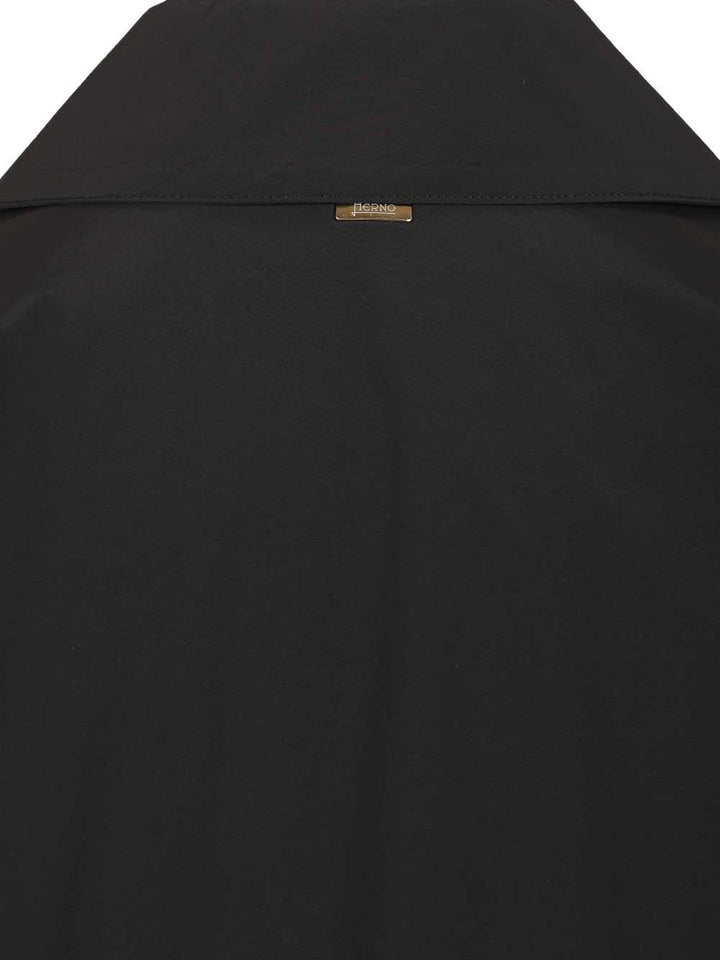 Herno Short Jacket In Stretch Nylon Giacche - Nero | e40f6dd85973c720e3a4b8cde7755b20055aa36d