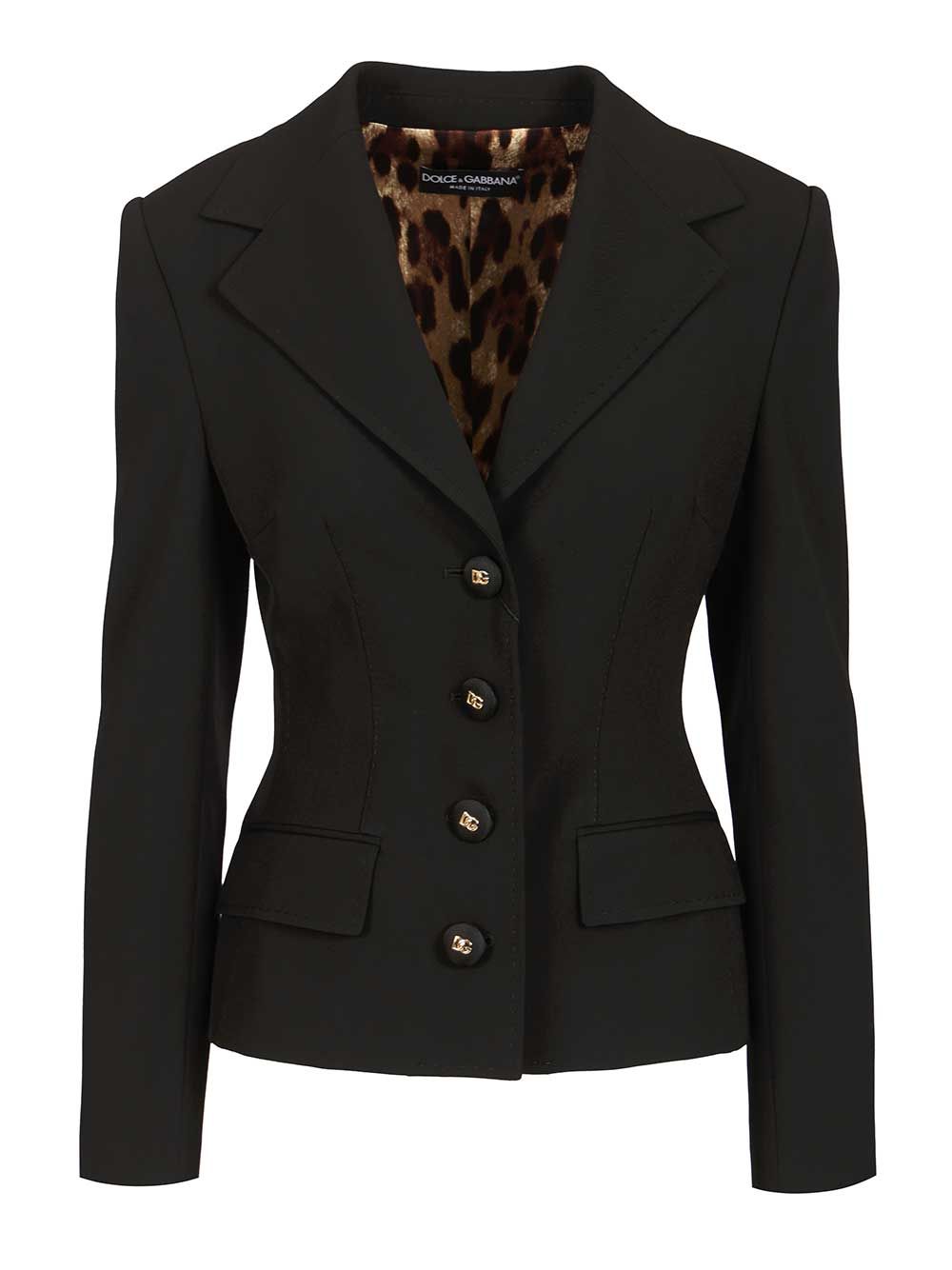 Dolce & Gabbana Wool Blazer Giacche - Nero | c6e79f50001106b5a74241362198214c227d283c