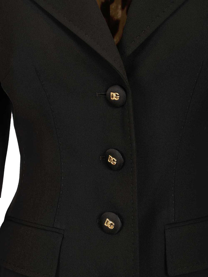 Dolce & Gabbana Wool Blazer Giacche - Nero | 4993443a0a1455931f2f6cea0c5994a152dd98f8