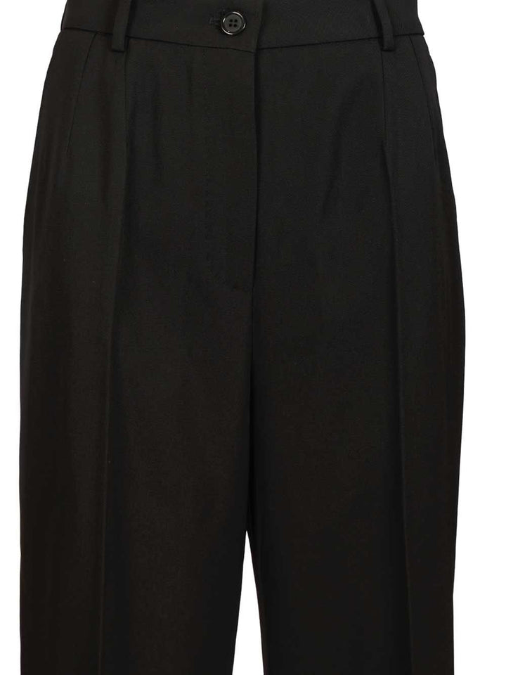 Dolce & Gabbana Wool Gabardine Trousers - Nero | bc9b13f4cfb7f1b50215ba925b98c43fa34fca1d