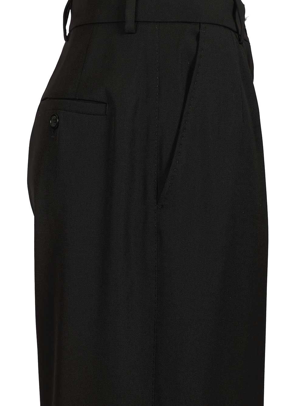 Dolce & Gabbana Wool Gabardine Trousers - Nero | e6e7369dc3c2db72bf99725c8b3150668fe23a6b