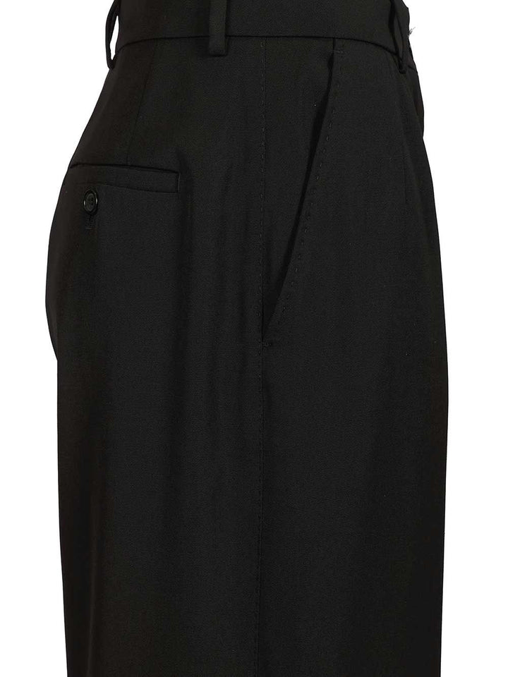 Dolce & Gabbana Wool Gabardine Trousers - Nero | e6e7369dc3c2db72bf99725c8b3150668fe23a6b