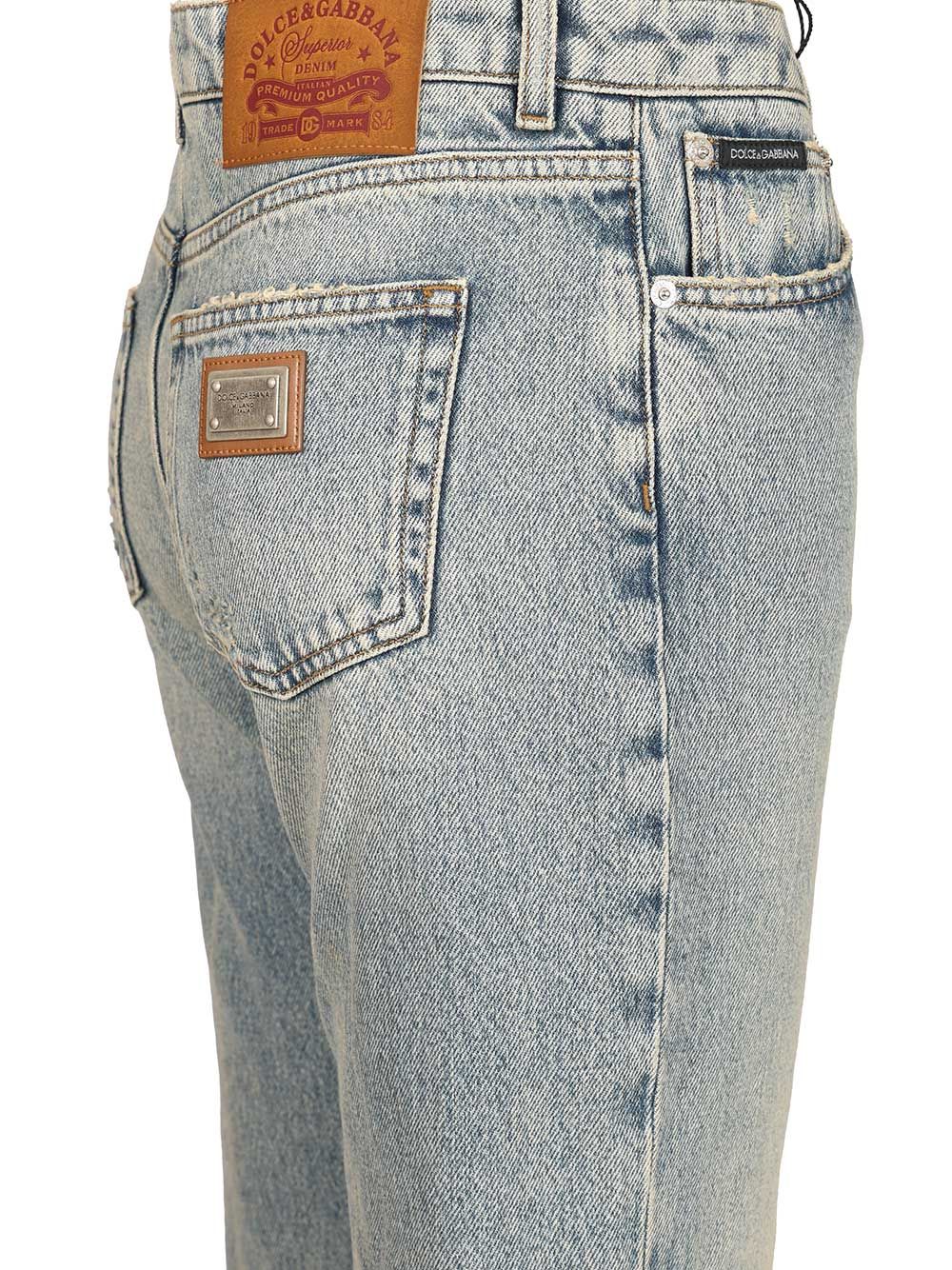 Dolce & Gabbana Straight Leg Jean Jeans - Blu | effe5a0450200585a5f1f5fa5e88e3f140c5d92c