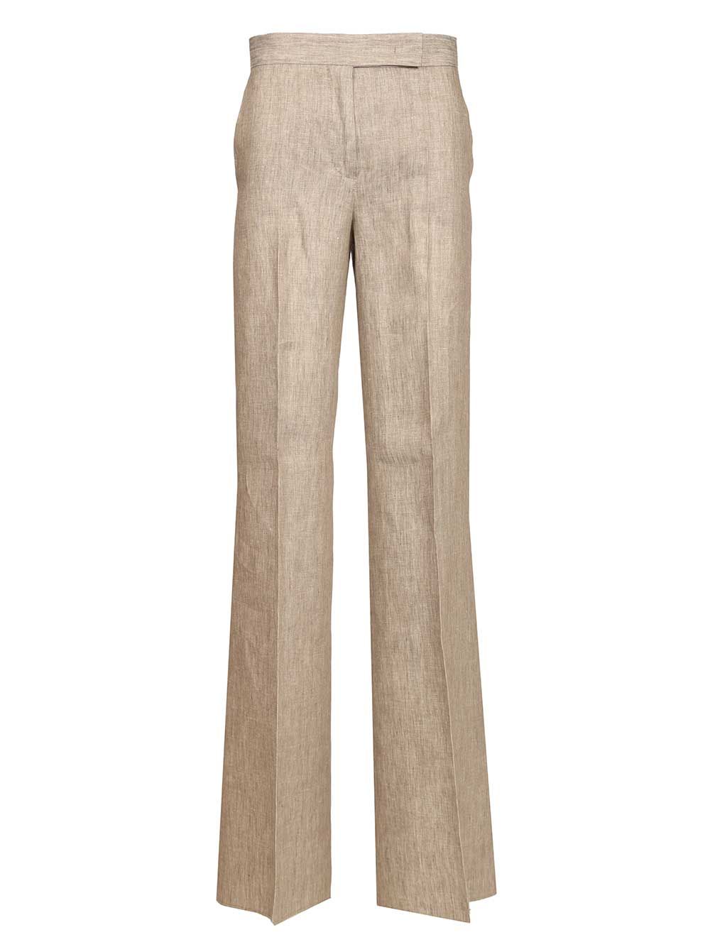Max Mara Chevron Linen Batavia Trousers - Beige | ce3e906fcdbc763f84f865238f42ceb6575158de