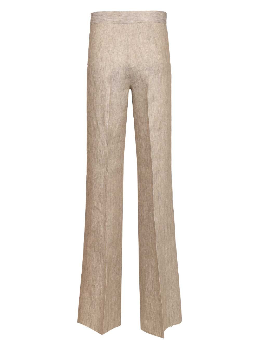 Max Mara Chevron Linen Batavia Trousers - Beige | f28761d76e0d5fc77bff9bd67093dca3b6b9e18b