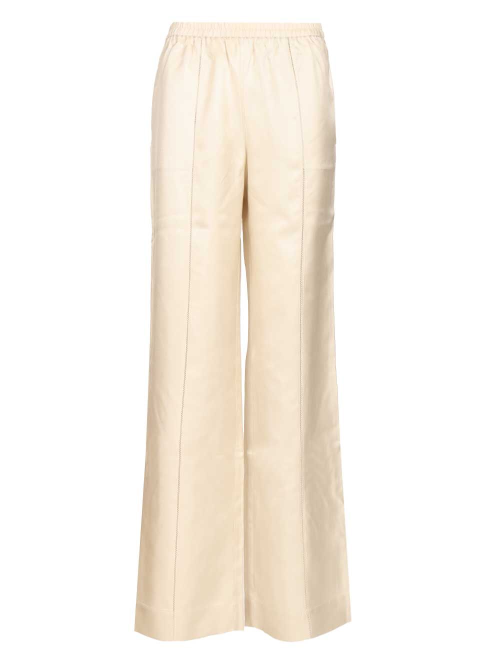 Loulou De Saison Lars Trousers - Bianco | 71265e9fbd190b7d31fe559708f2dc58f8f6bc09
