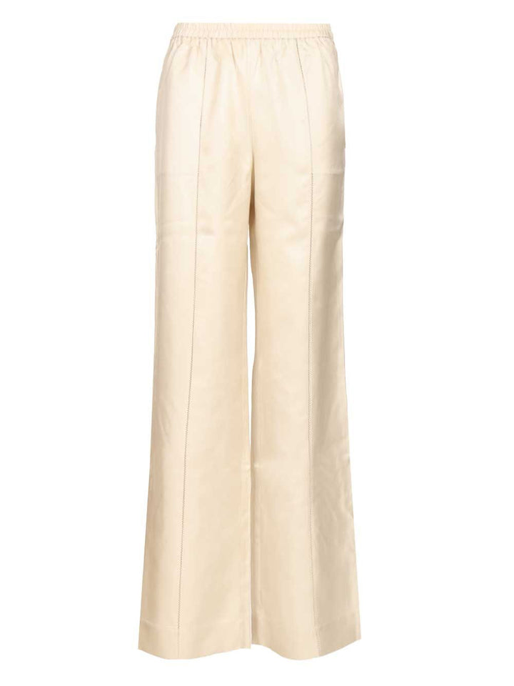 Loulou De Saison Lars Trousers - Bianco | 71265e9fbd190b7d31fe559708f2dc58f8f6bc09