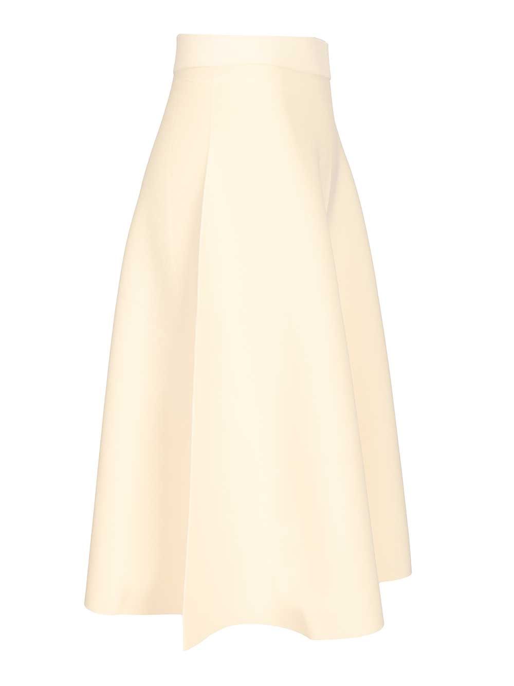 Max Mara Midi Skirt T-Shirt - Bianco | 71250925a8f12d1e77f738d1006f14f673d229b6
