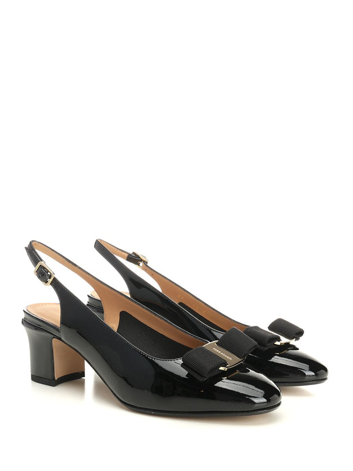 Ferragamo Vara Bow Slingback Decollete - Nero | afbf4ebcd37331442bad917895f7faf999a75c20