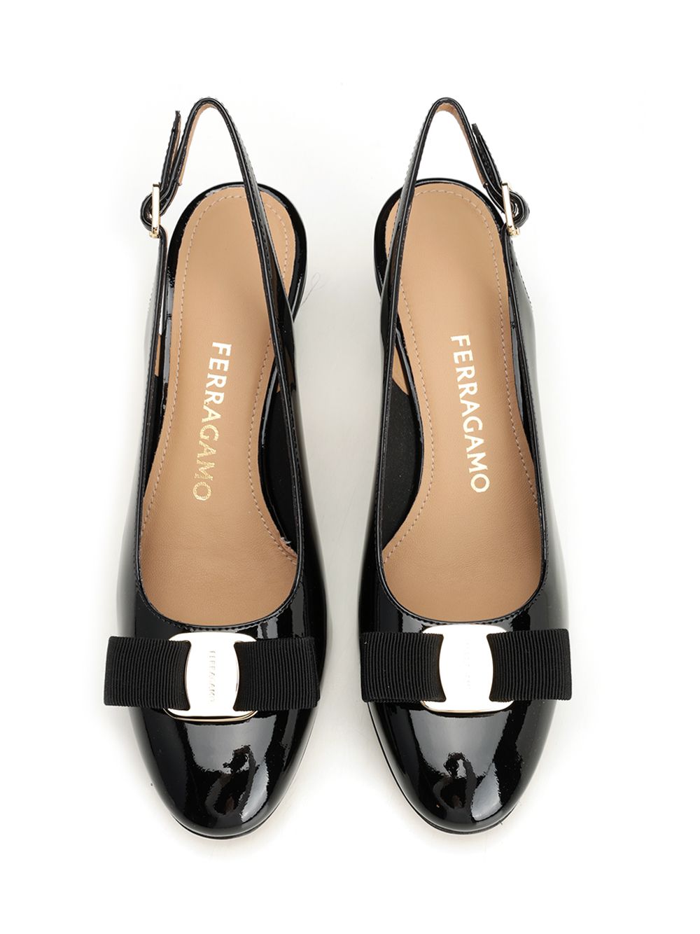 Ferragamo Vara Bow Slingback Decollete - Nero | c011c64f8d926495a5dbea8421c6afb6a6283631