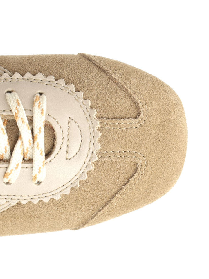 Dries Van Noten Leather And Suede Sneakers - Beige | 2adf4acfe71750eea265f9cf833feec67489cacf