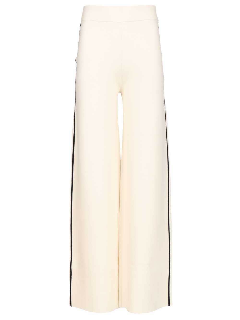 Max Mara Studio Palazzo Trousers - Bianco | 7da9c10c588ac8821c7a0a9936eccdfaf41ce0e6