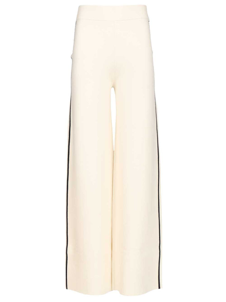 Max Mara Studio Palazzo Trousers - Bianco | 7da9c10c588ac8821c7a0a9936eccdfaf41ce0e6