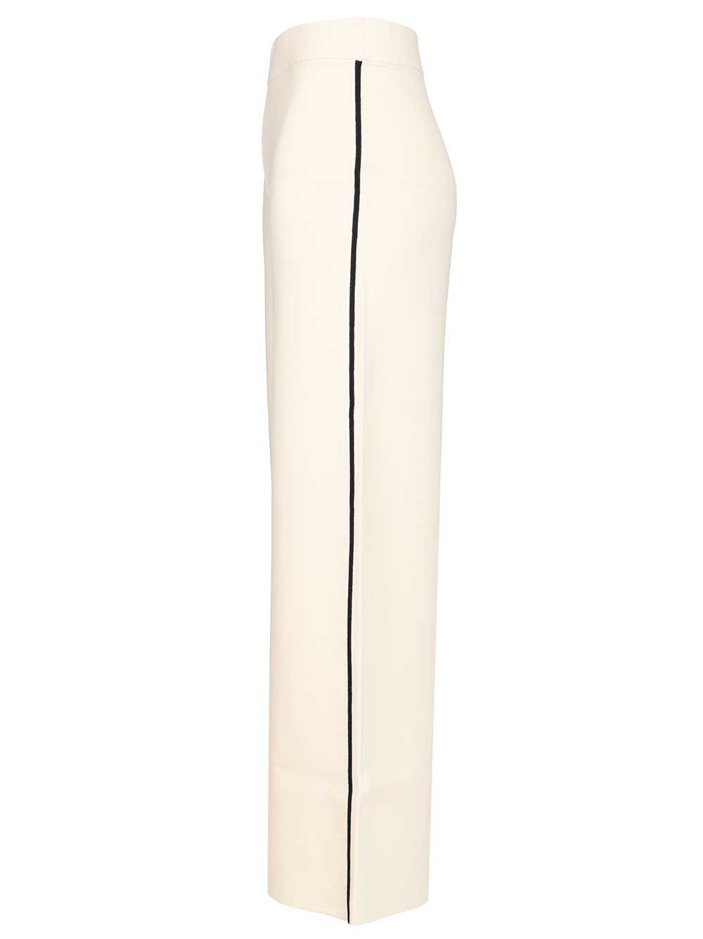 Max Mara Studio Palazzo Trousers - Bianco | 384f5fae9117583b30c00d39010fc4e0eb12071d
