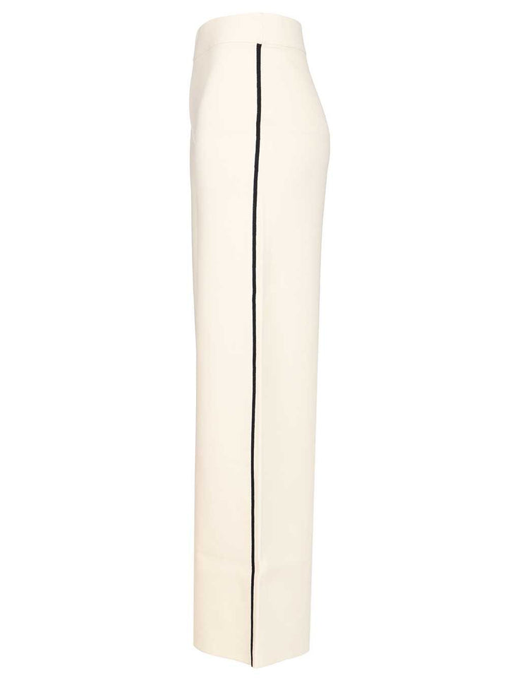 Max Mara Studio Palazzo Trousers - Bianco | 384f5fae9117583b30c00d39010fc4e0eb12071d