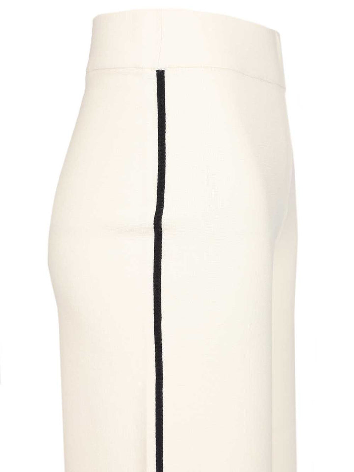 Max Mara Studio Palazzo Trousers - Bianco | 91c659340ba898fcdb31b59d999851a2fe14cb48