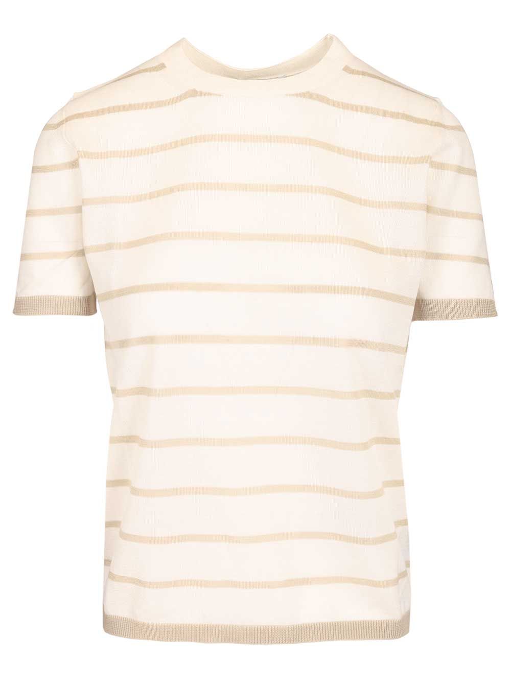 Max Mara Favetta Sweater In Cashmere And Silk Blend T-Shirt - Beige | 4e3db657772c54af135ca9df34eb37458b60a6d6