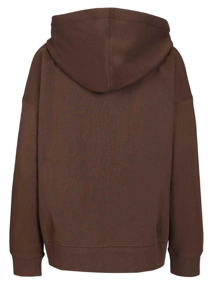 'S Max Mara Technical Jersey Zip-Up Sweatshirt Sweatshirts - Marrone | 5cba95ad48f994289e49bfe573d11203330f00e9