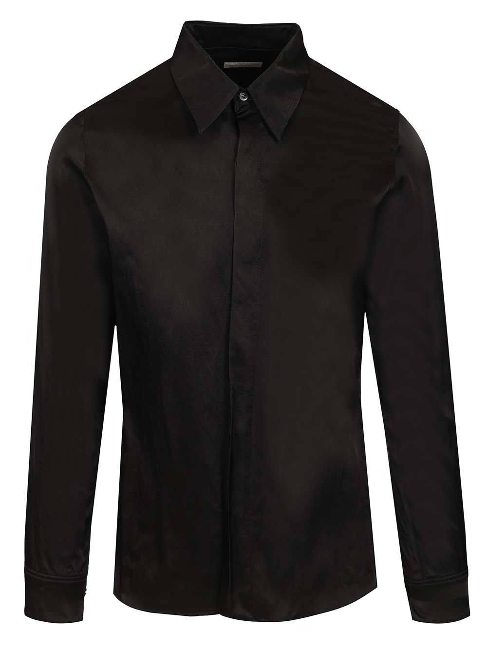 Dries Van Noten Classic Shirt Shirts - Nero | 844cffbacf63371e83f841aa09ff49a72b427d57