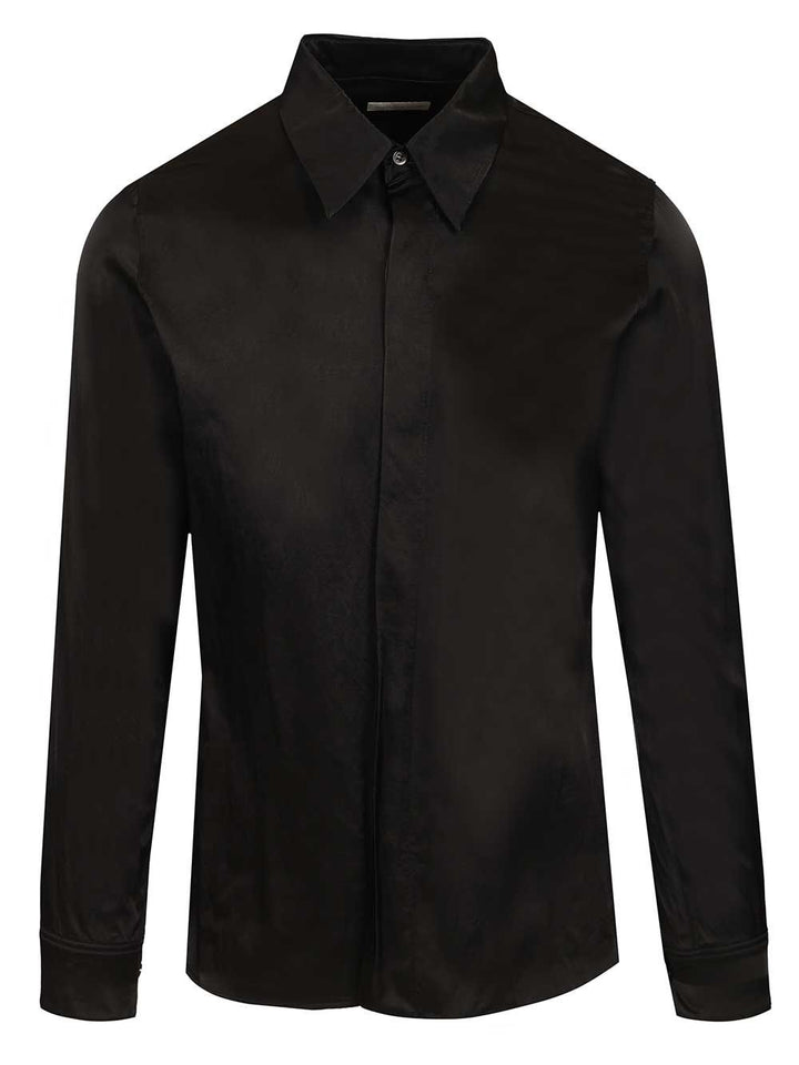 Dries Van Noten Classic Shirt Shirts - Nero | 844cffbacf63371e83f841aa09ff49a72b427d57