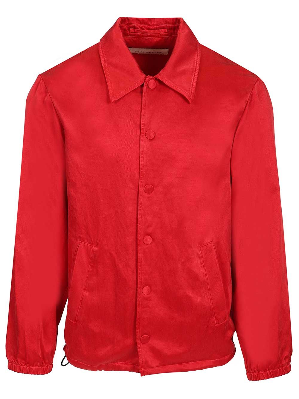 Dries Van Noten Satin Blouson Jacket Giacche - Rosso | 5ca0a9a5b04d687caafa419166b1f4bec76dc3c4