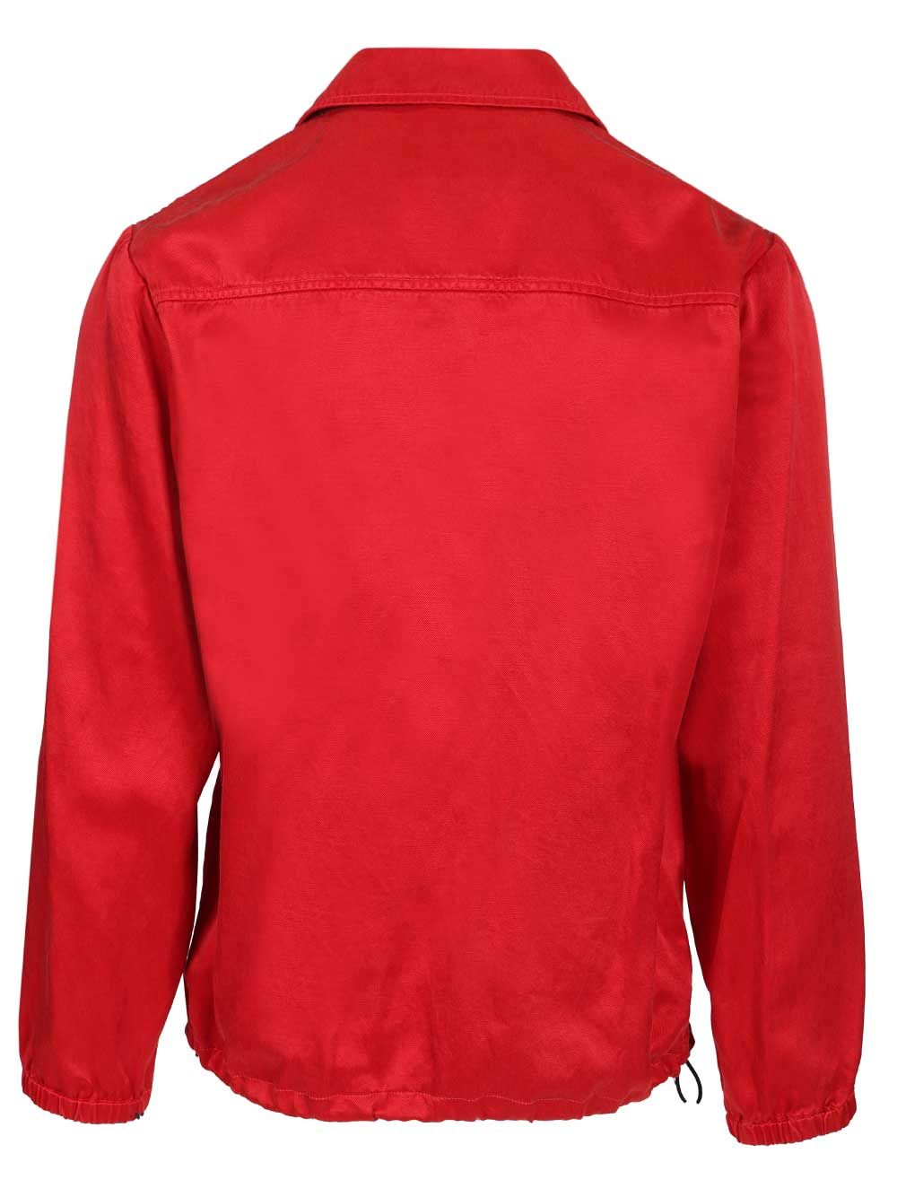Dries Van Noten Satin Blouson Jacket Giacche - Rosso | 40a08bce017e4ec716442caed6b16c00881d8c02