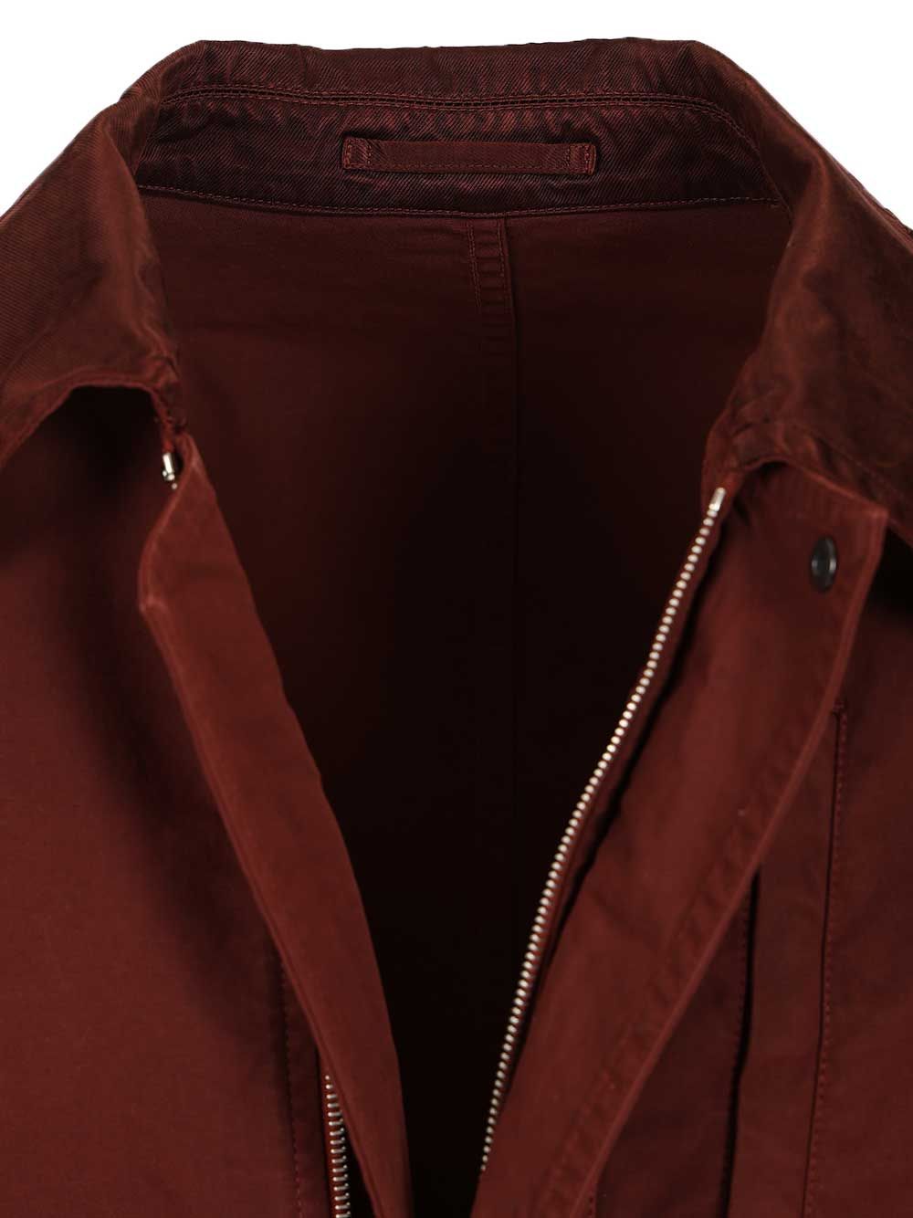 Dries Van Noten Cotton Blend Blouson Giacche - Bordeaux | 18116dcf84f820ad08eeb36ea890bf8f602eaa43