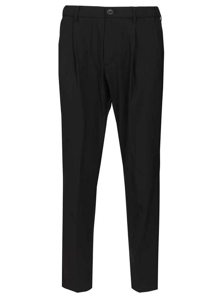 Herno Stretch Wool Blend Trousers - Blu | cf72574eaa2f92b1811426a8c530aad04864733c