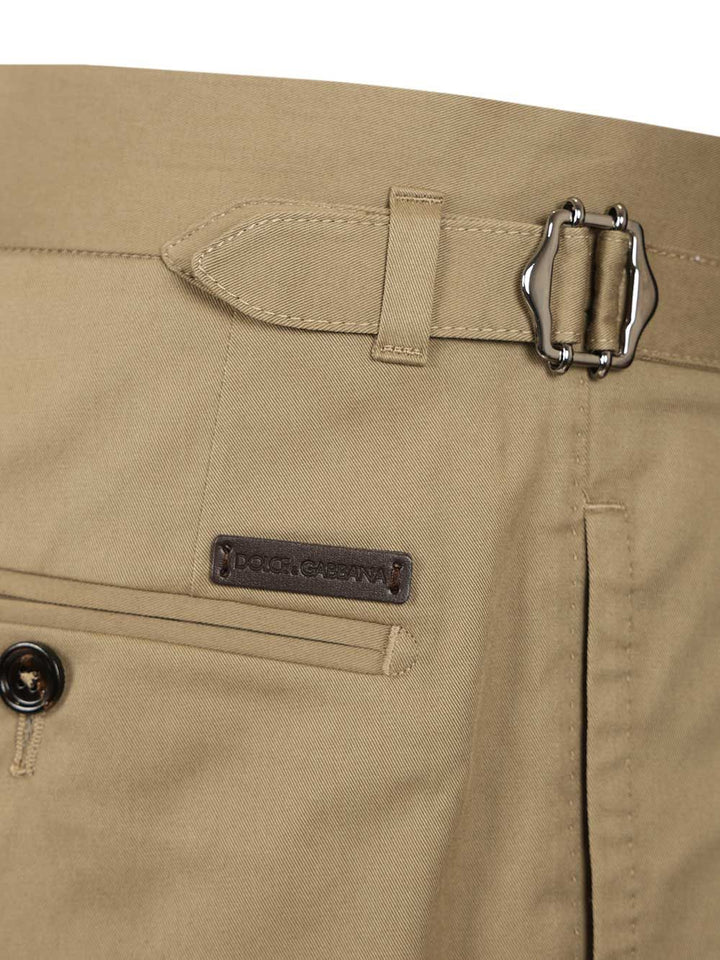 Dolce & Gabbana Stretch Gabardine Trousers - Verde | 2a0f17e304303e99c832f0e03af5c0b8943086f0